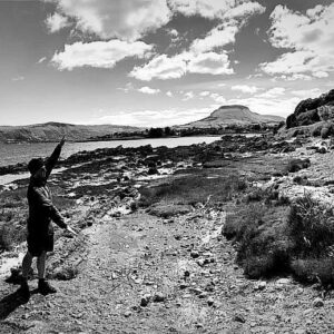 James with landscape James Coulter Artist UK